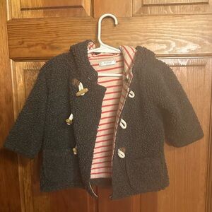 Mini Boden 12-18 months sherpa jacket